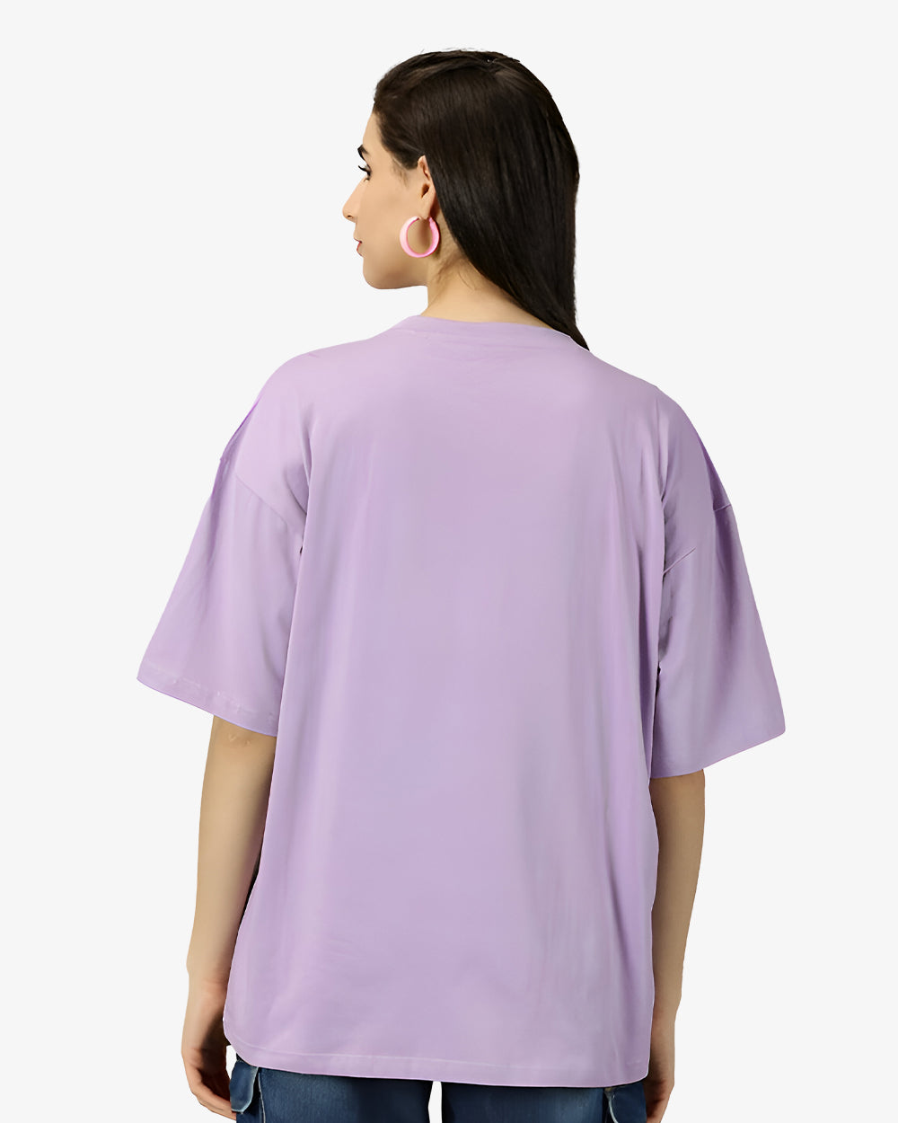 Lavender Oversized T-Shirt For Women